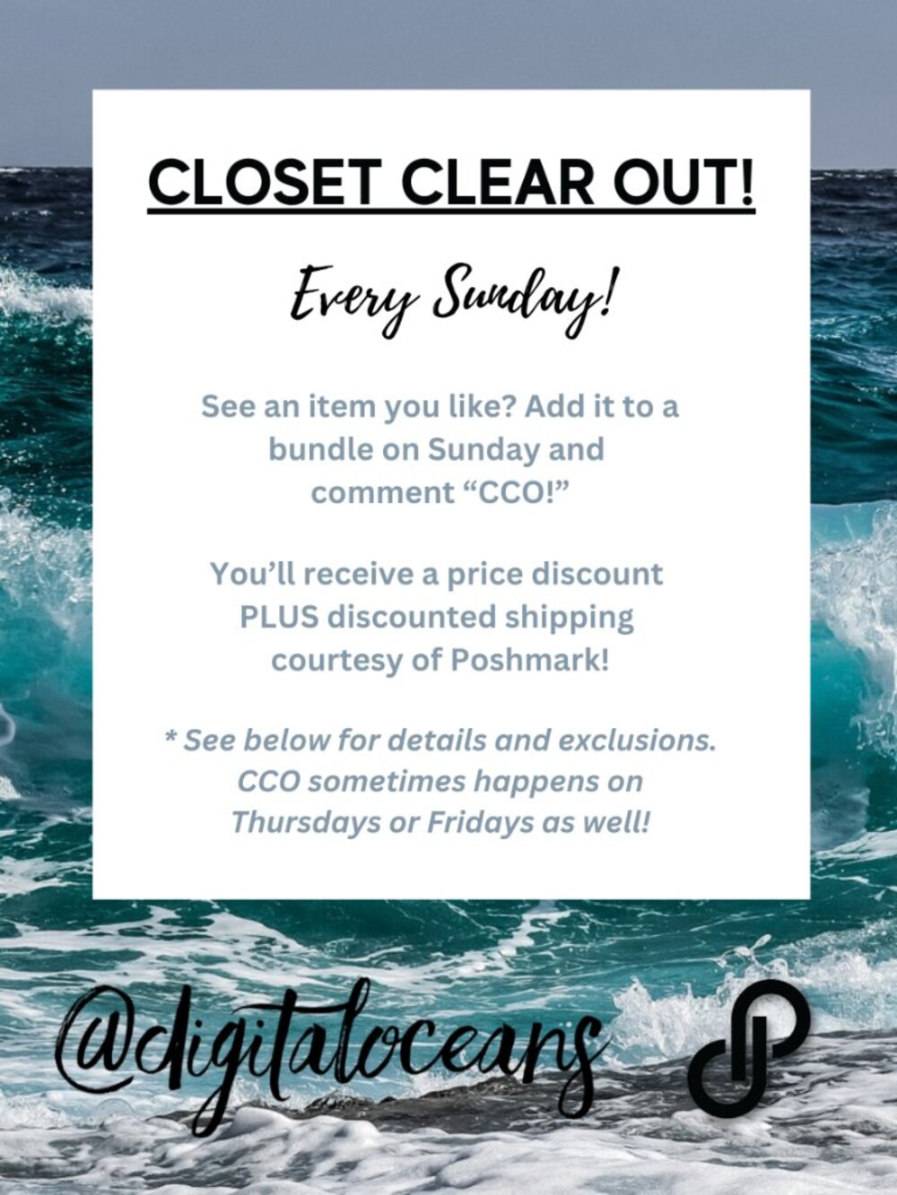 Take Advantage of CCO (Closet Clear Out)! 🎉